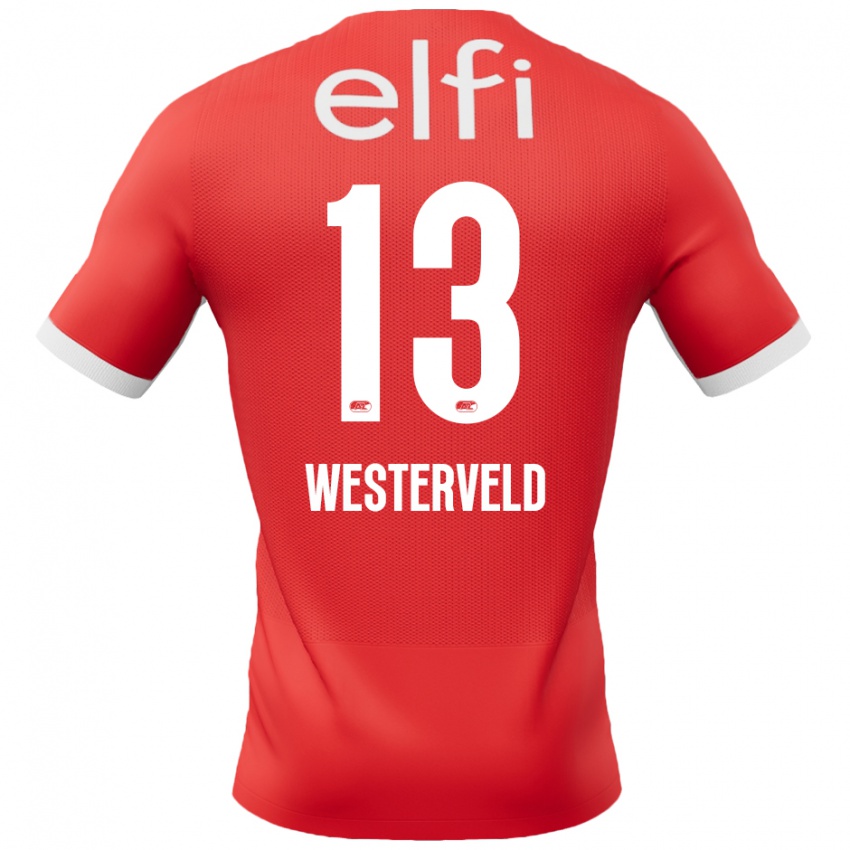 Kinderen Sem Westerveld #13 Rood Wit Thuisshirt Thuistenue 2024/25 T-Shirt