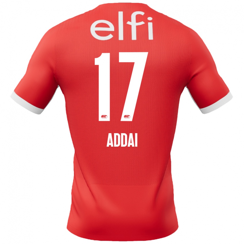 Kinderen Jayden Addai #17 Rood Wit Thuisshirt Thuistenue 2024/25 T-Shirt