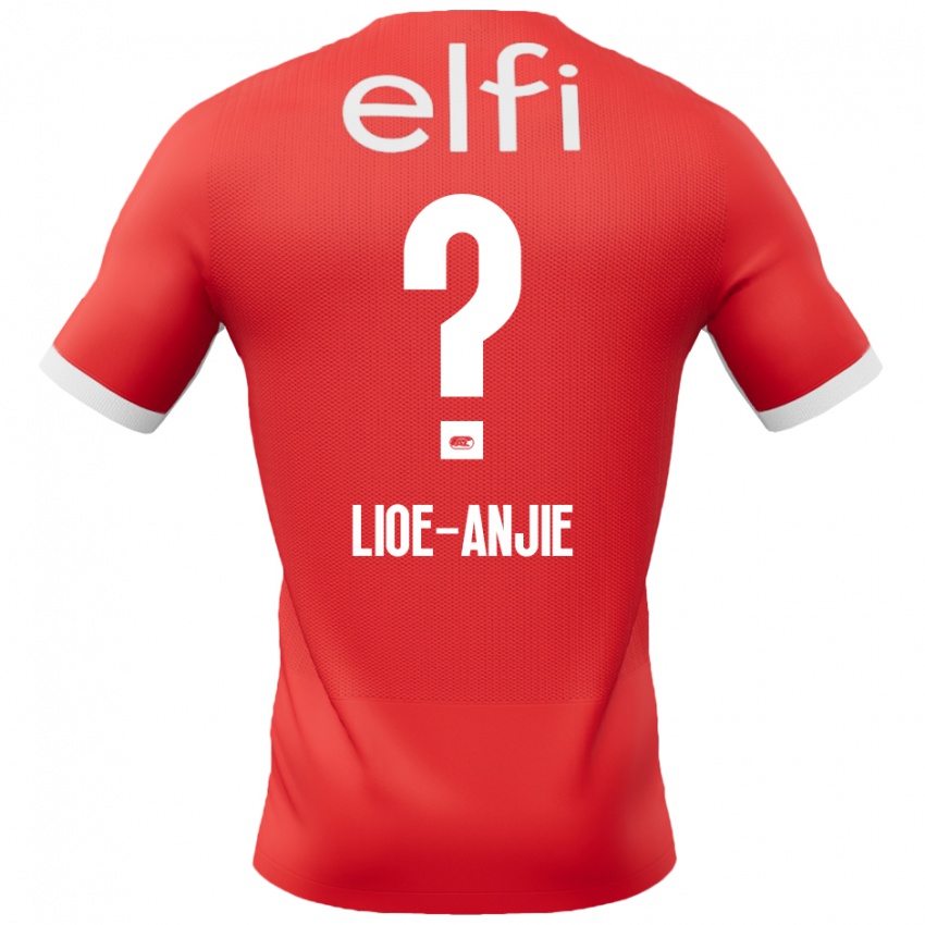 Kinderen Jahlil Lioe-Anjie #0 Rood Wit Thuisshirt Thuistenue 2024/25 T-Shirt