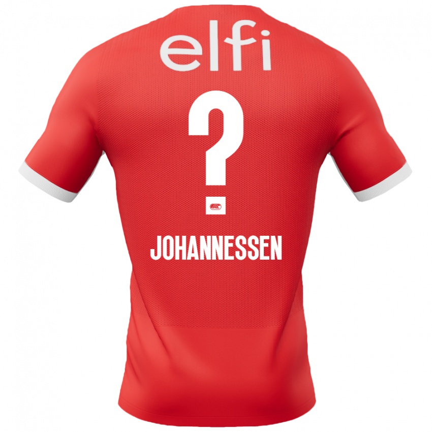 Kinderen Tómas Johannessen #0 Rood Wit Thuisshirt Thuistenue 2024/25 T-Shirt