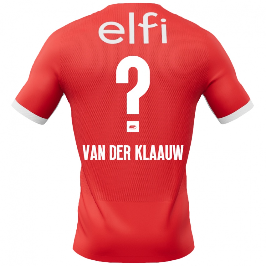 Kinderen Deacon Van Der Klaauw #0 Rood Wit Thuisshirt Thuistenue 2024/25 T-Shirt