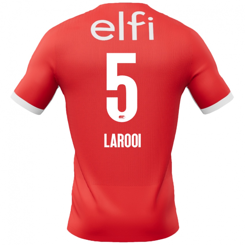 Kinderen Finn Larooi #5 Rood Wit Thuisshirt Thuistenue 2024/25 T-Shirt