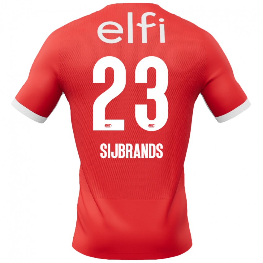 Kinderen Julian Sijbrands #23 Rood Wit Thuisshirt Thuistenue 2024/25 T-Shirt