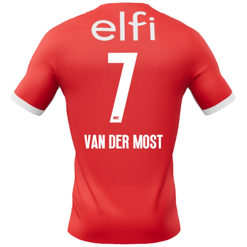 Kinderen Veerle Van Der Most #7 Rood Wit Thuisshirt Thuistenue 2024/25 T-Shirt