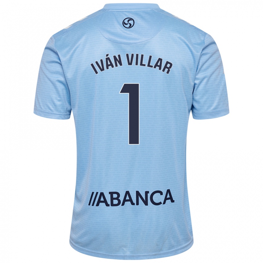 Kinderen Iván Villar #1 Hemelsblauw Thuisshirt Thuistenue 2024/25 T-Shirt