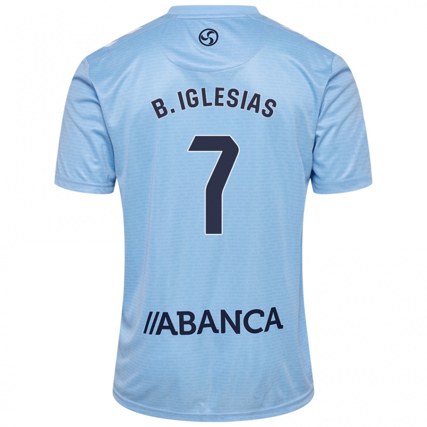 Kinderen Borja Iglesias #7 Hemelsblauw Thuisshirt Thuistenue 2024/25 T-Shirt