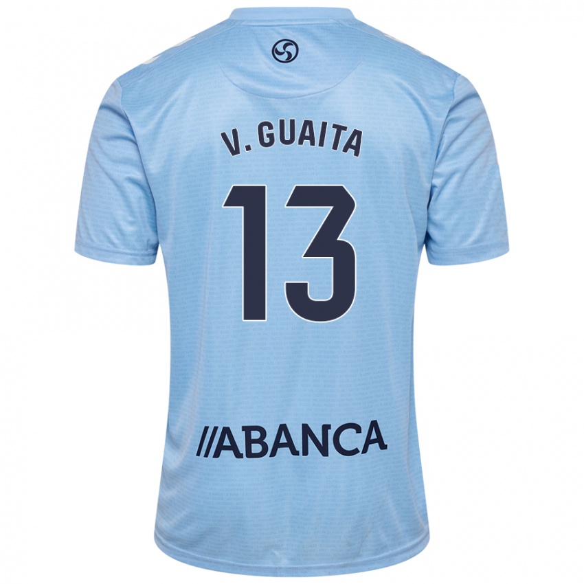 Kinderen Vicente Guaita #13 Hemelsblauw Thuisshirt Thuistenue 2024/25 T-Shirt