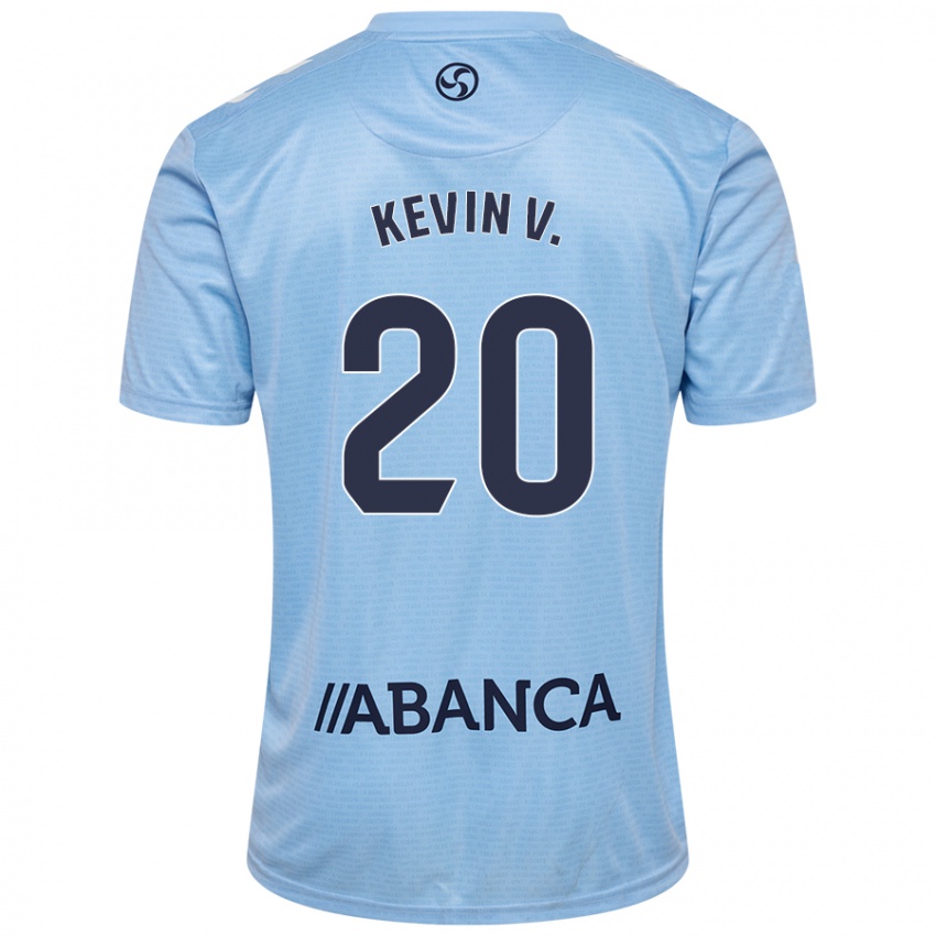 Kinderen Kevin Vázquez #20 Hemelsblauw Thuisshirt Thuistenue 2024/25 T-Shirt