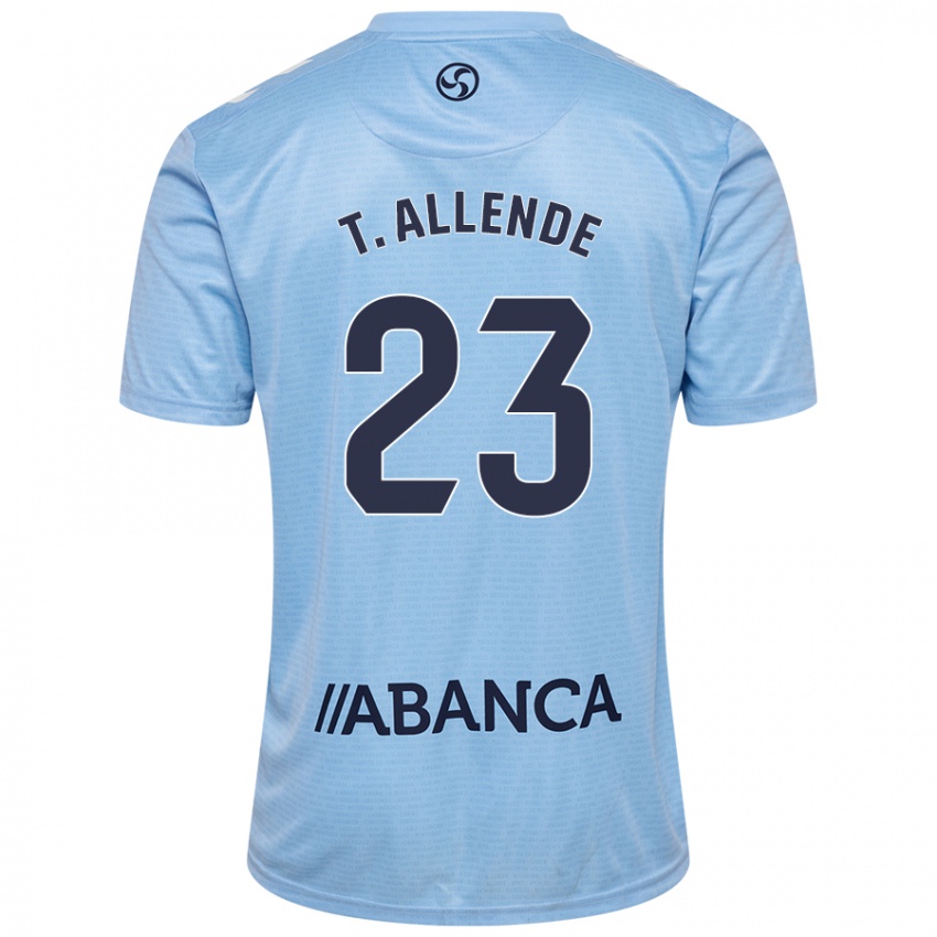 Kinderen Tadeo Allende #23 Hemelsblauw Thuisshirt Thuistenue 2024/25 T-Shirt