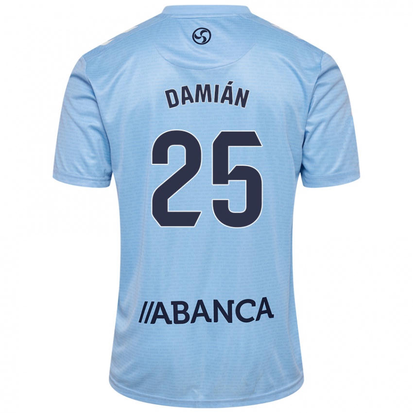 Kinderen Damián Rodríguez #25 Hemelsblauw Thuisshirt Thuistenue 2024/25 T-Shirt