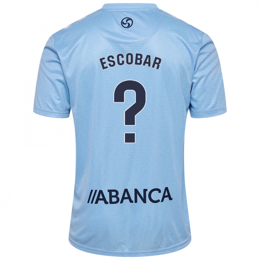 Kinderen Jordi Escobar #0 Hemelsblauw Thuisshirt Thuistenue 2024/25 T-Shirt