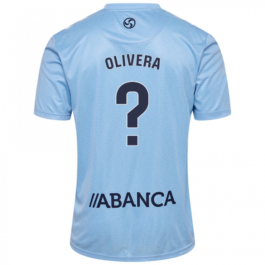 Kinderen Nacho Olivera #0 Hemelsblauw Thuisshirt Thuistenue 2024/25 T-Shirt