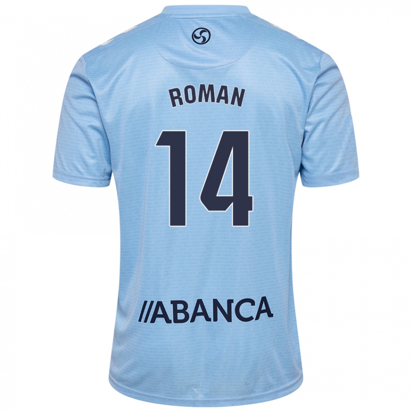 Kinderen Miguel Román #14 Hemelsblauw Thuisshirt Thuistenue 2024/25 T-Shirt