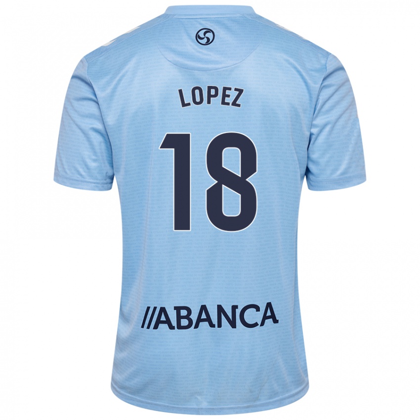 Kinderen Joel López #18 Hemelsblauw Thuisshirt Thuistenue 2024/25 T-Shirt