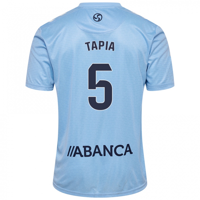 Kinderen Renato Tapia #5 Hemelsblauw Thuisshirt Thuistenue 2024/25 T-Shirt