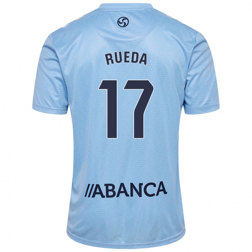 Kinderen Javi Rueda #17 Hemelsblauw Thuisshirt Thuistenue 2024/25 T-Shirt