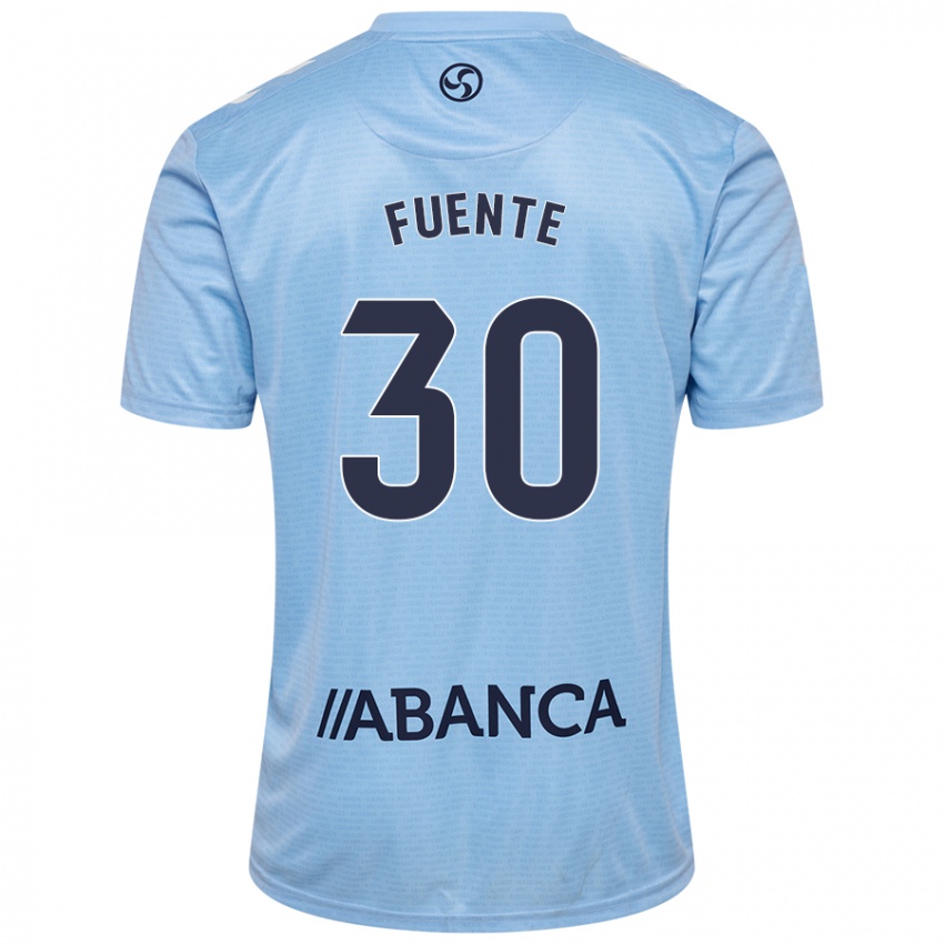 Kinderen Mario Fuente #30 Hemelsblauw Thuisshirt Thuistenue 2024/25 T-Shirt