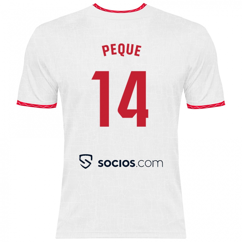 Kinderen Peque Fernández #14 Wit Rood Thuisshirt Thuistenue 2024/25 T-Shirt