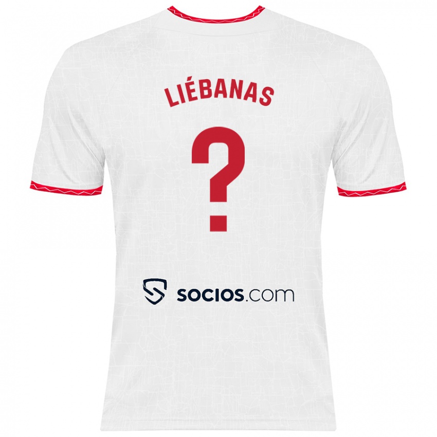 Kinderen José Manuel Liébanas #0 Wit Rood Thuisshirt Thuistenue 2024/25 T-Shirt