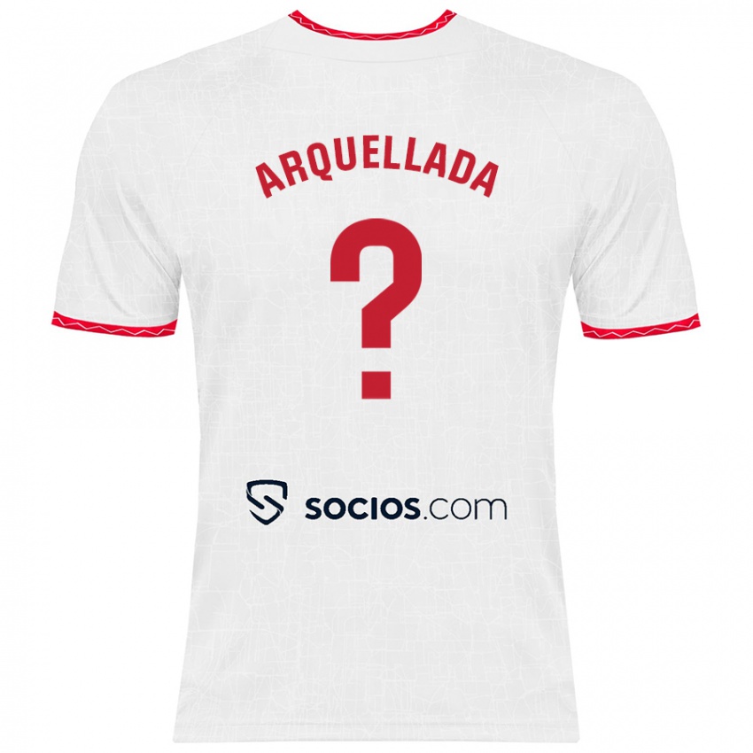 Kinderen Álvaro Arquellada #0 Wit Rood Thuisshirt Thuistenue 2024/25 T-Shirt