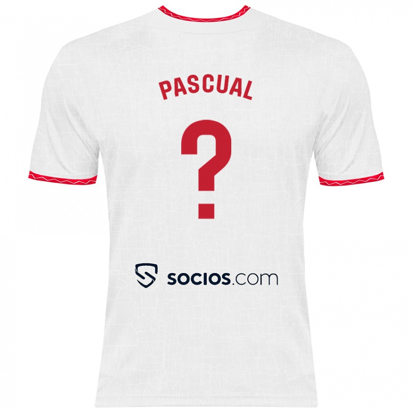 Kinderen Álvaro Pascual #0 Wit Rood Thuisshirt Thuistenue 2024/25 T-Shirt