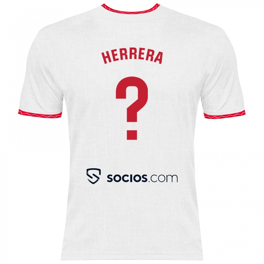 Kinderen Dani Herrera #0 Wit Rood Thuisshirt Thuistenue 2024/25 T-Shirt