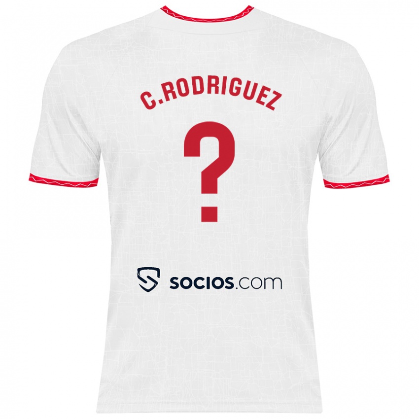 Kinderen Carlos Rodríguez #0 Wit Rood Thuisshirt Thuistenue 2024/25 T-Shirt