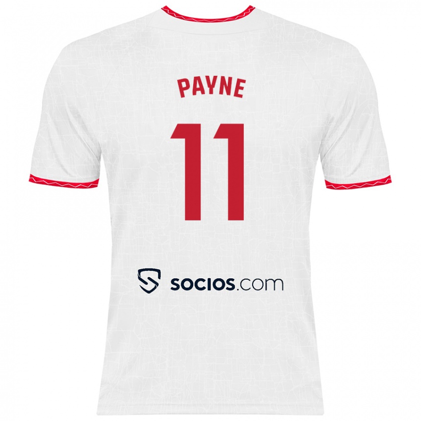 Kinderen Antionette Oyedupe Toni Payne #11 Wit Rood Thuisshirt Thuistenue 2024/25 T-Shirt