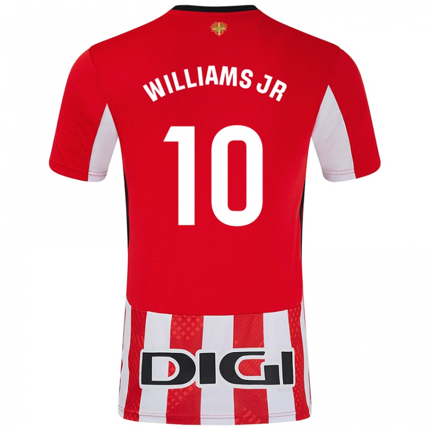 Kinderen Nico Williams #10 Rood Wit Thuisshirt Thuistenue 2024/25 T-Shirt