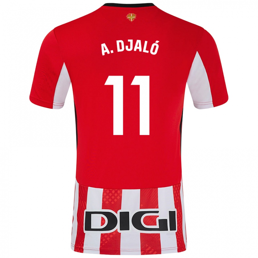 Kinderen Álvaro Djaló #11 Rood Wit Thuisshirt Thuistenue 2024/25 T-Shirt