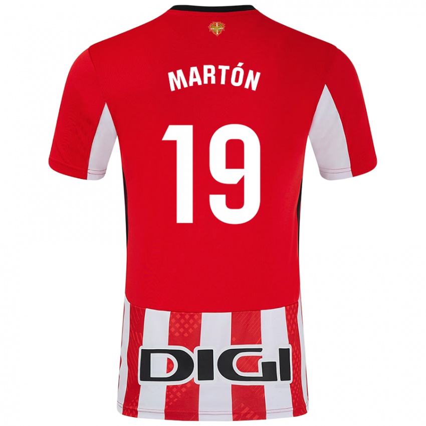 Kinderen Javier Martón #19 Rood Wit Thuisshirt Thuistenue 2024/25 T-Shirt