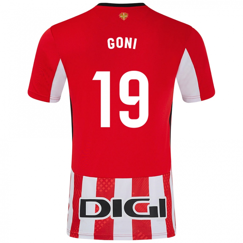 Kinderen Marcos Goñi #19 Rood Wit Thuisshirt Thuistenue 2024/25 T-Shirt