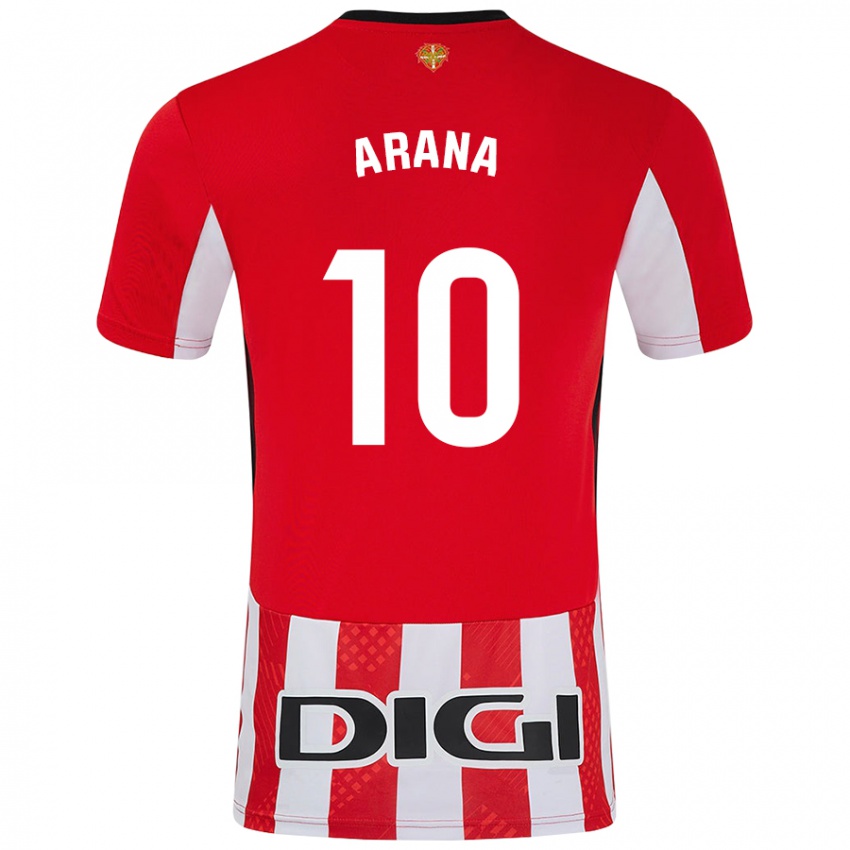 Kinderen Paula Arana Montes #10 Rood Wit Thuisshirt Thuistenue 2024/25 T-Shirt