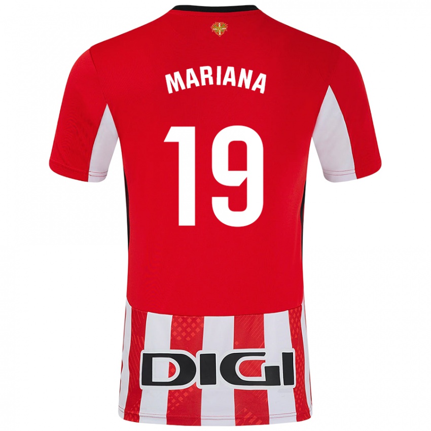 Kinderen Mariana #19 Rood Wit Thuisshirt Thuistenue 2024/25 T-Shirt