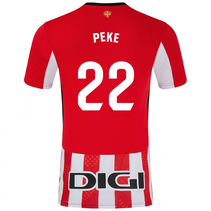 Kinderen Ainize Barea Nuñez #22 Rood Wit Thuisshirt Thuistenue 2024/25 T-Shirt