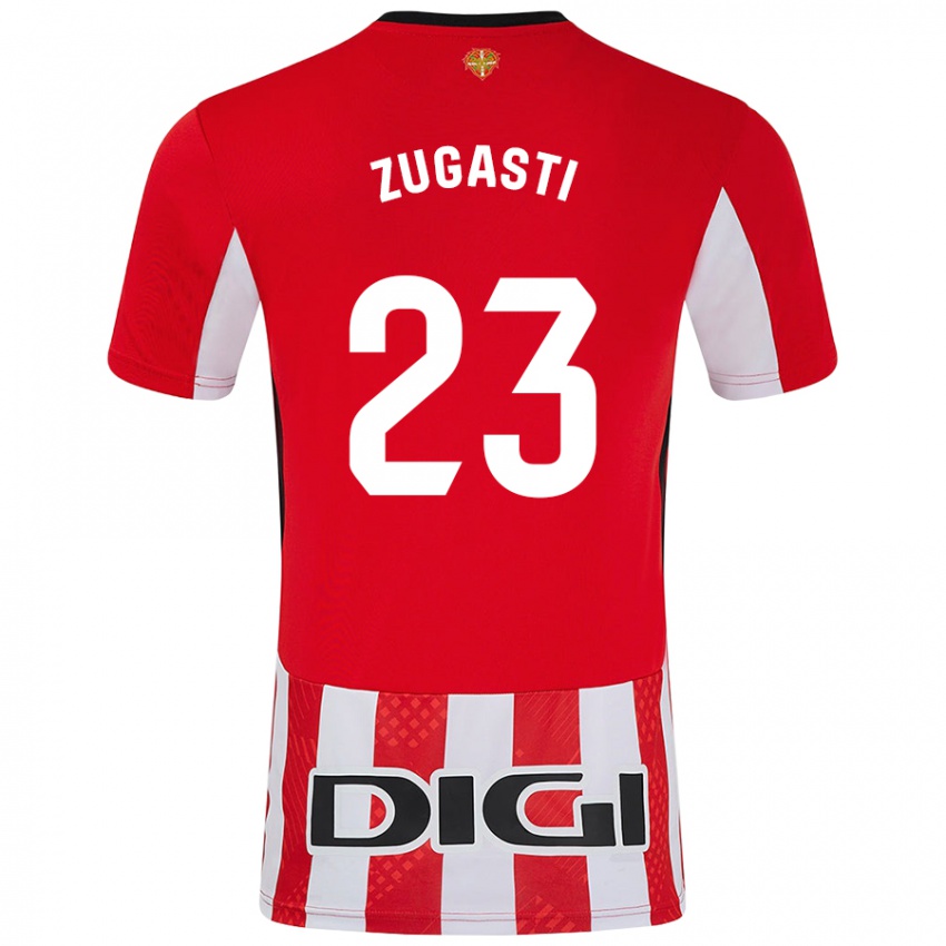 Kinderen Patricia Zugasti Oses #23 Rood Wit Thuisshirt Thuistenue 2024/25 T-Shirt