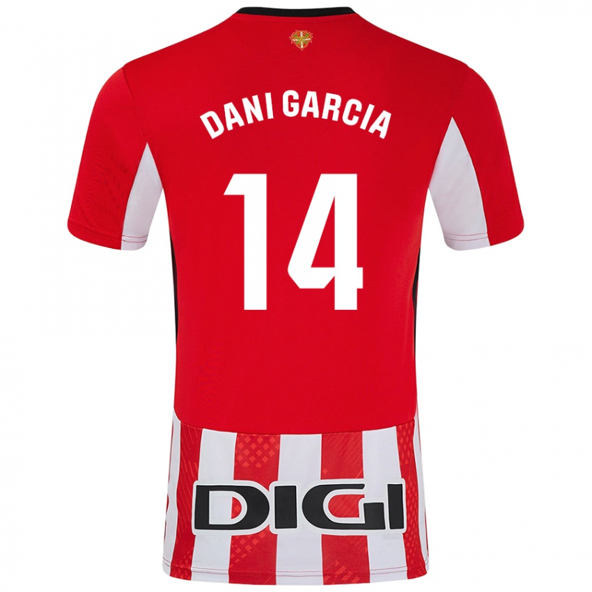 Kinderen Dani García #14 Rood Wit Thuisshirt Thuistenue 2024/25 T-Shirt