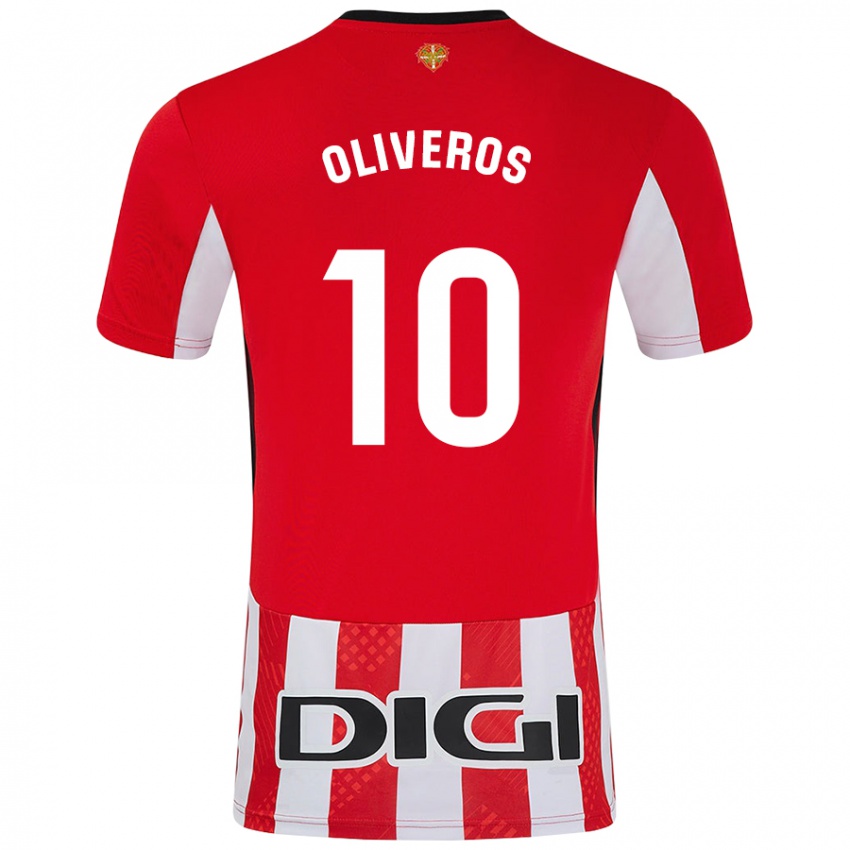 Kinderen Aimar Oliveros #10 Rood Wit Thuisshirt Thuistenue 2024/25 T-Shirt