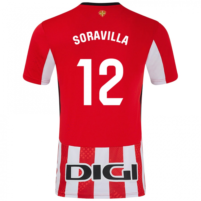 Kinderen Ander Soravilla #12 Rood Wit Thuisshirt Thuistenue 2024/25 T-Shirt