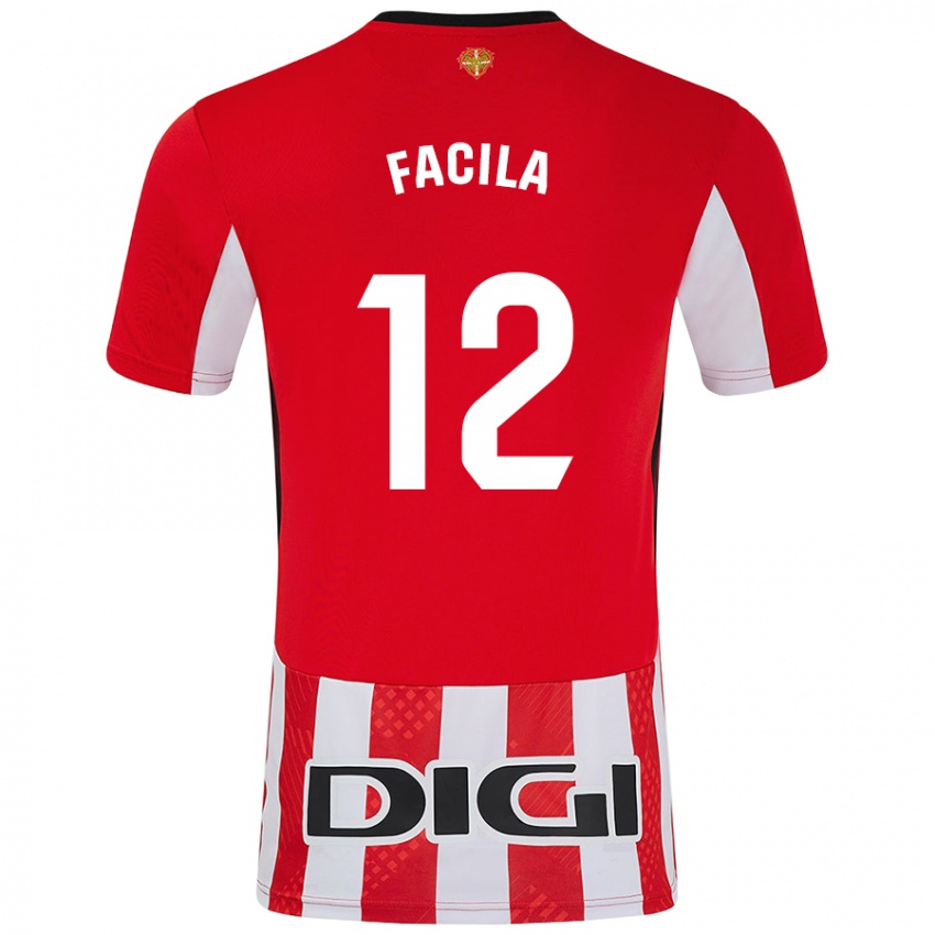 Kinderen Garazi Facila #12 Rood Wit Thuisshirt Thuistenue 2024/25 T-Shirt