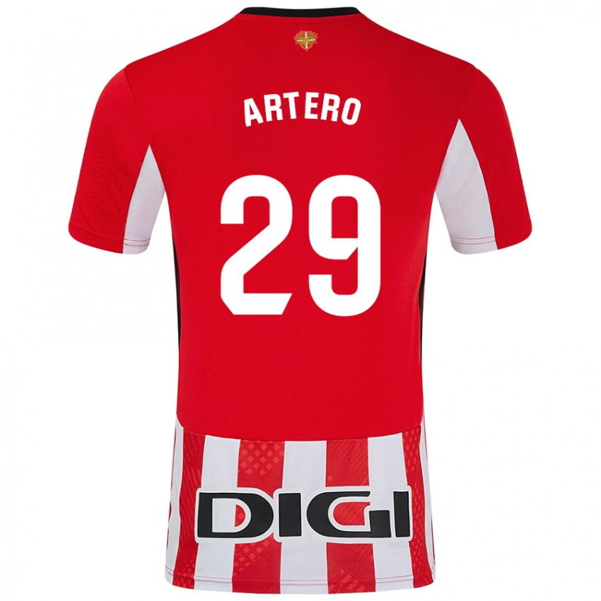 Kinderen Marina Artero Moreno #29 Rood Wit Thuisshirt Thuistenue 2024/25 T-Shirt