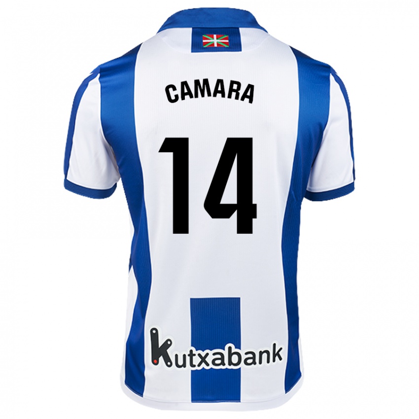 Kinderen Ibra Cámara #14 Wit Blauw Thuisshirt Thuistenue 2024/25 T-Shirt