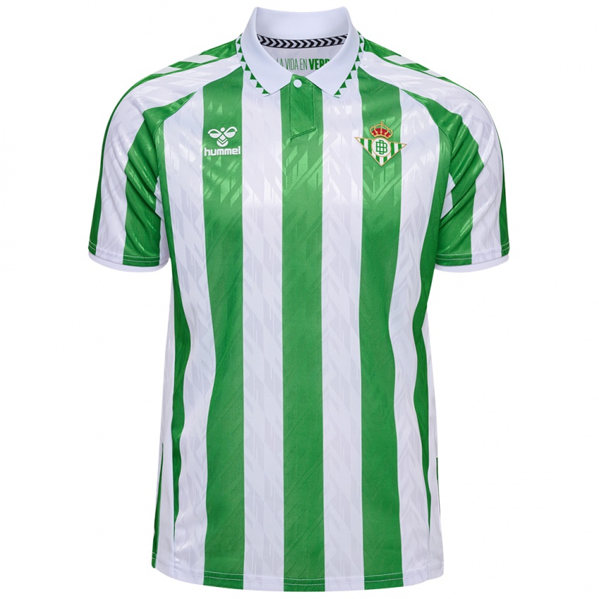 Kinderen Diego Llorente #3 Groen Witte Strepen Thuisshirt Thuistenue 2024/25 T-Shirt