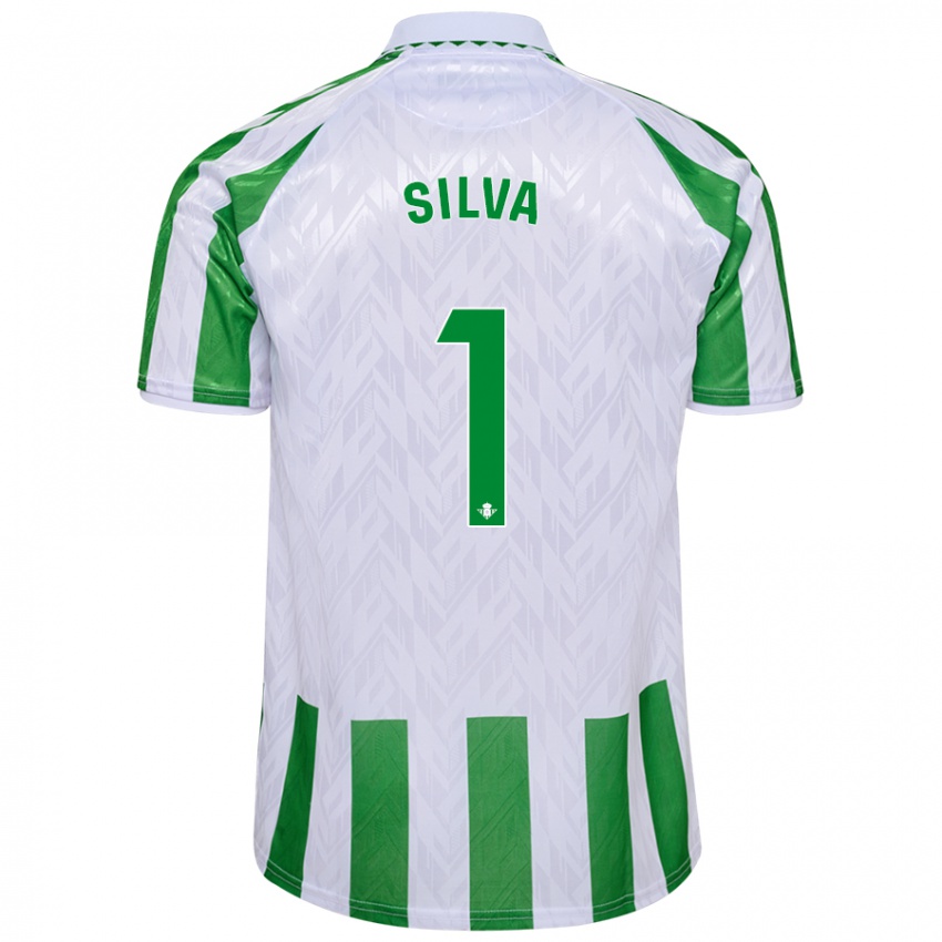 Kinderen Rui Silva #1 Groen Witte Strepen Thuisshirt Thuistenue 2024/25 T-Shirt