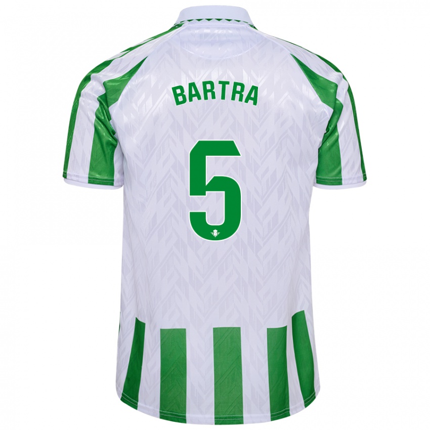 Kinderen Marc Bartra #5 Groen Witte Strepen Thuisshirt Thuistenue 2024/25 T-Shirt