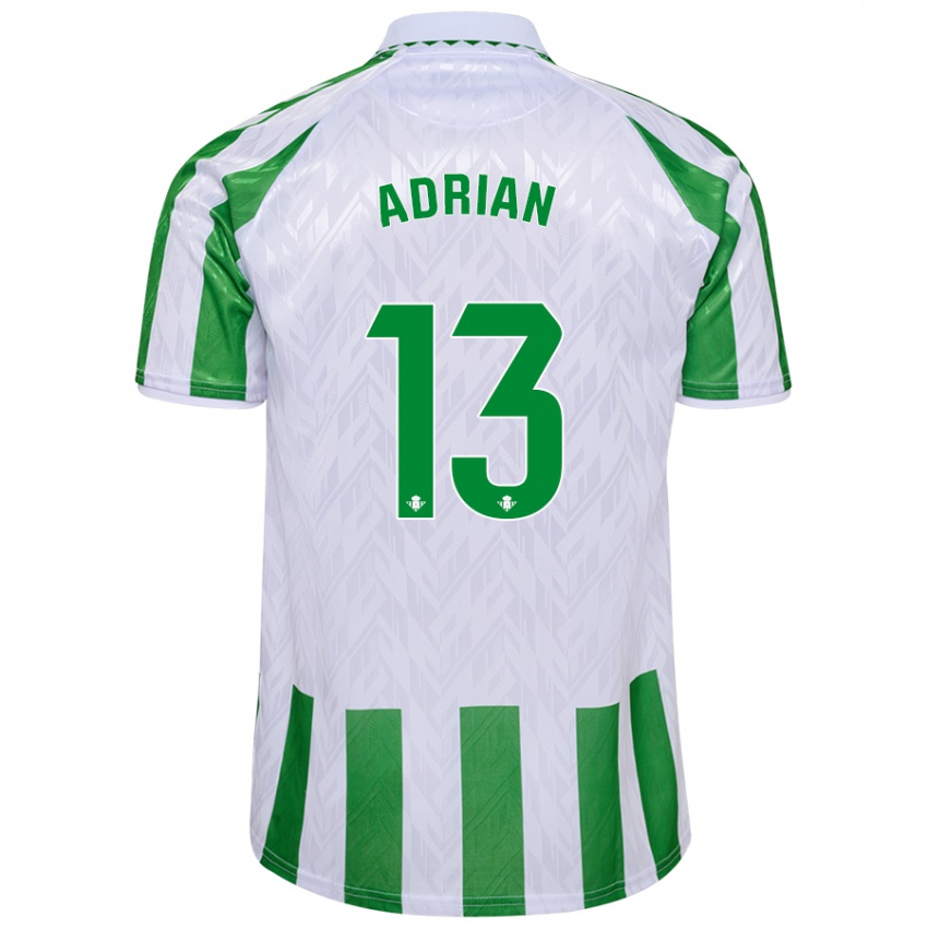 Kinderen Adrian #13 Groen Witte Strepen Thuisshirt Thuistenue 2024/25 T-Shirt