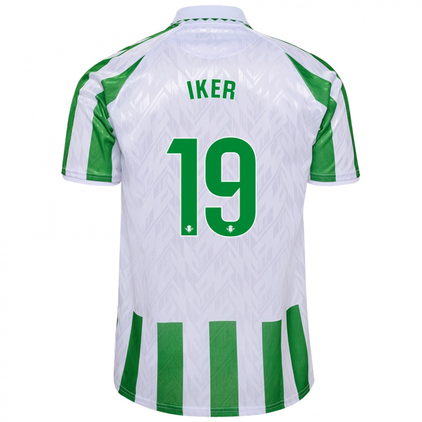 Kinderen Iker Losada #19 Groen Witte Strepen Thuisshirt Thuistenue 2024/25 T-Shirt