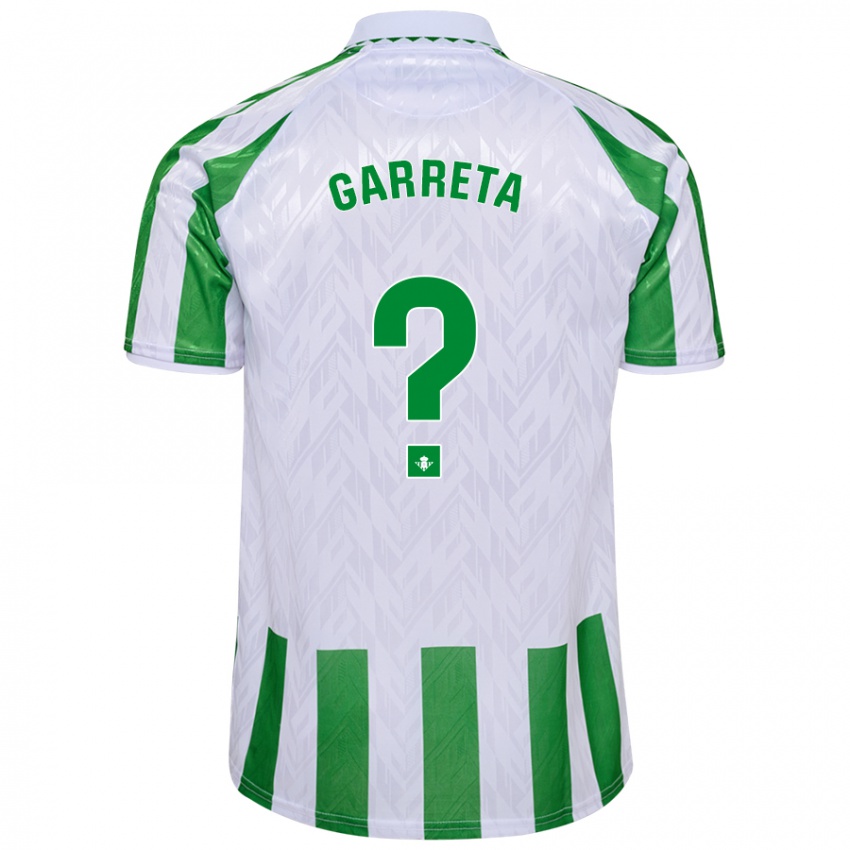 Kinderen Félix Garreta #0 Groen Witte Strepen Thuisshirt Thuistenue 2024/25 T-Shirt