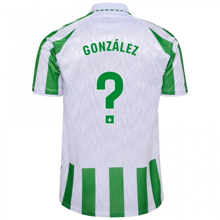 Kinderen Manu González #0 Groen Witte Strepen Thuisshirt Thuistenue 2024/25 T-Shirt