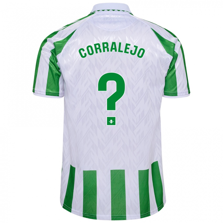 Kinderen Iván Corralejo #0 Groen Witte Strepen Thuisshirt Thuistenue 2024/25 T-Shirt